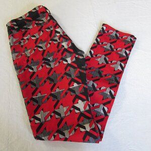 Womens Pants Rebecca Minkoff Red Skinny Jeans Hound tooth Print Designer Sz 25